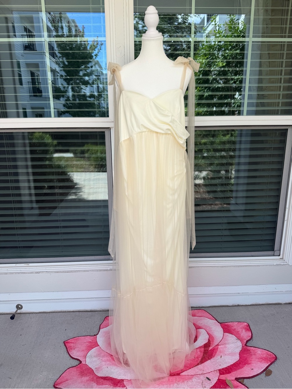 Ethereal‎ ivory Tulle Maxi dress/ romantic fairycore timeless gown/cottagecore